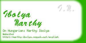 ibolya marthy business card